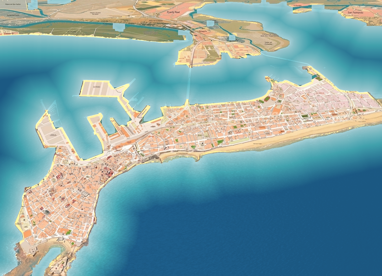 Mapa de Cádiz